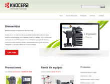 Tablet Screenshot of distribuidor-kyocera-mexico.com